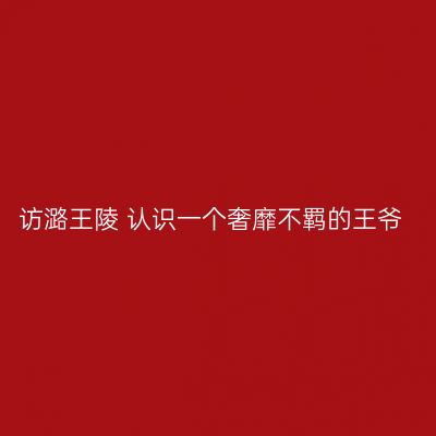 访潞王陵 认识一个奢靡不羁的王爷